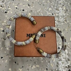 Missoni space dye hoop earrings